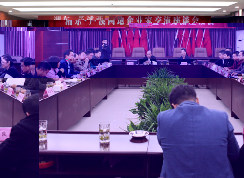 Entrepreneur exchange meeting between Xiangdong and Luxi