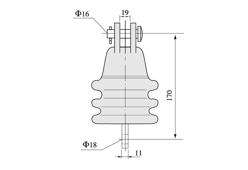 Disc Insulator For Low Voltage Lines